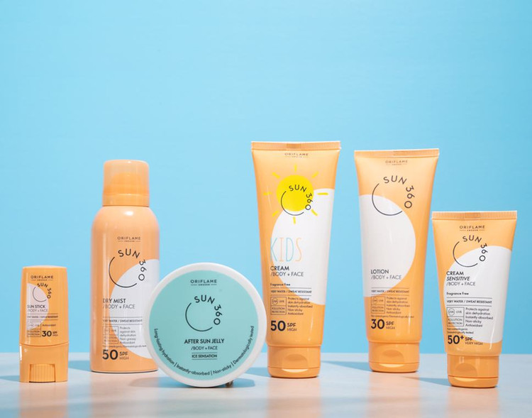 ضد آفتاب صورت روشن کننده سان ۳۶۰ با spf 30 اوریفلیم